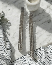 Load image into Gallery viewer, Afterglow Long Crystal Drape Earrings