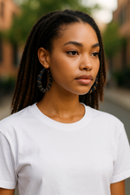 Load image into Gallery viewer, Denim Hoops