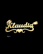 Load image into Gallery viewer, Name Plate Necklace - Gold
