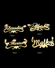 Load image into Gallery viewer, Name Plate Necklace - Gold