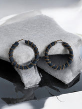Load image into Gallery viewer, Denim Hoops
