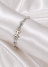 Load image into Gallery viewer, The Helena Crystal H-Bangle