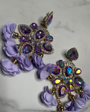 Load image into Gallery viewer, Iridescent Garden Statement Earrings