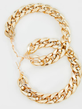 Load image into Gallery viewer, Gold Chain Earrings