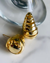 Load image into Gallery viewer, Spiral Teardrop Earrings - Gold