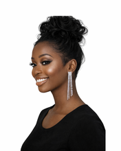 Load image into Gallery viewer, Afterglow Long Crystal Drape Earrings
