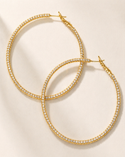 Load image into Gallery viewer, Oversized Bling Hoops