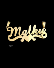 Load image into Gallery viewer, Name Plate Necklace - Gold