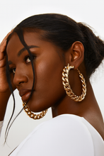 Load image into Gallery viewer, Gold Chain Earrings