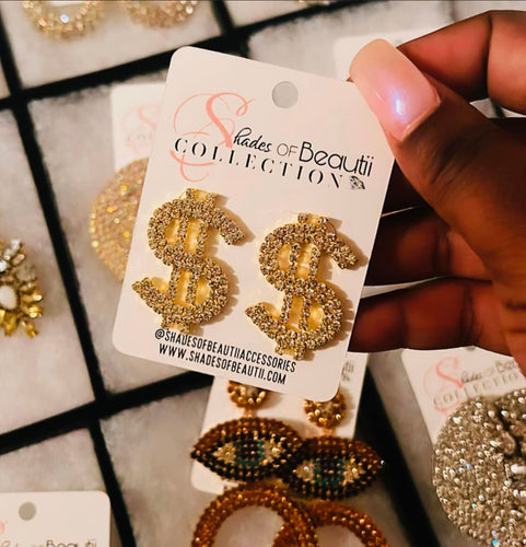 Money Stud Earrings