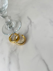 Mini Gold Chunky Earrings