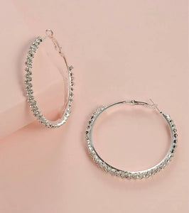 Mini Bling Hoops