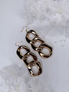 Metal Chain Drop Earrings - Shades of Beautii Collection