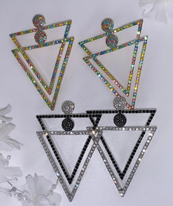 Ava Triangle Hoops