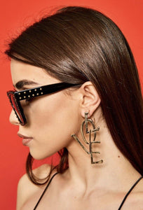 Love Dangle Earrings - Shades of Beautii Collection