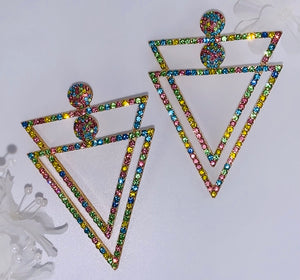 Ava Triangle Hoops